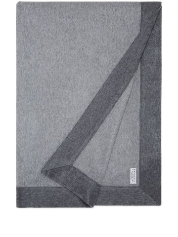 Brunello Cucinelli - cashmere blanket (200cm x 150cm) - unisex - Cashmere - One Size - Grey