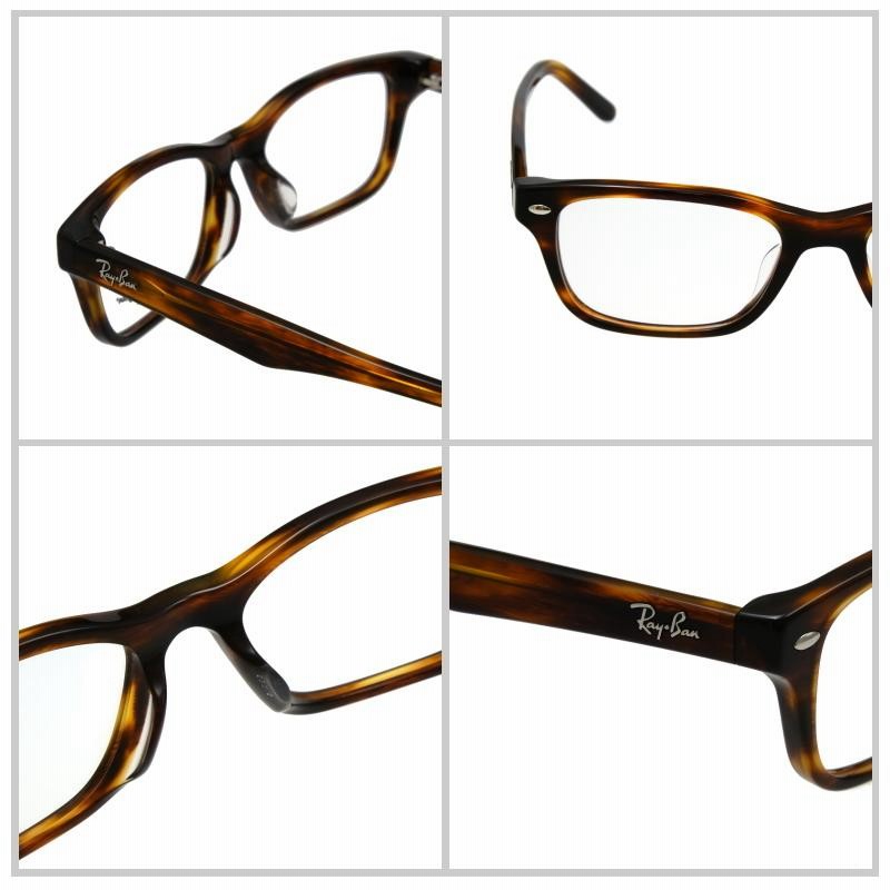 アメリカ通販ファッション Ray-Ban (レイバン) RX5345D 53 2144 STRIPED HAVANA ブラウン メガネ・老眼鏡