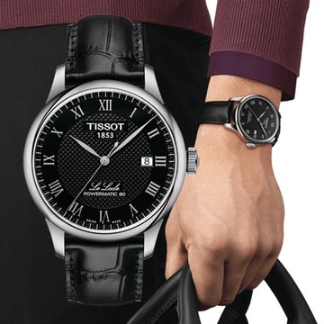 TISSOT天梭 官方授權 力洛克系列機械腕錶-黑 推薦 送禮 畢業禮物 39mm/T0064071605300