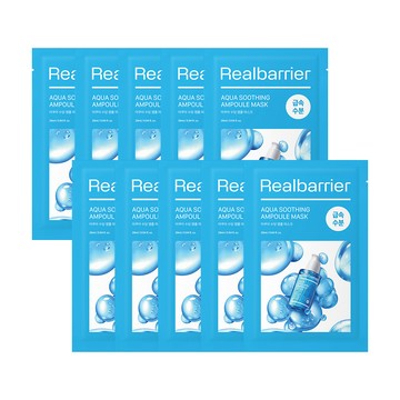 Real Barrier Aqua Soothing Ampoule Mask Sheet 10P