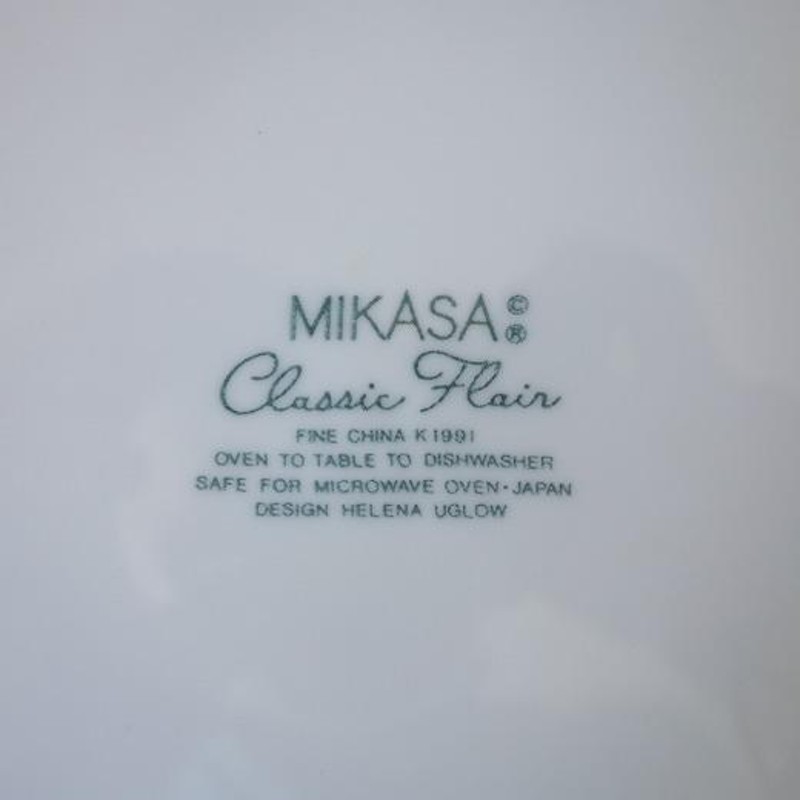 ブランド 食器 レトロ 昭和 ミカサ MIKASA クラシックフレア 23cm プレート レンジ可 食洗機対応 美濃焼 日本製 洋食器 オシャレ  おすすめ | LINEショッピング