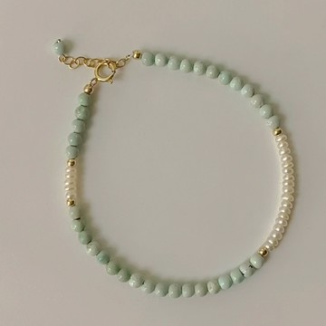 當天出貨 百搭手串 百搭手鍊 細手鍊 手鍊 綠松石手環 新中式 原礦石手鍊 日系手鍊 氣質手鍊 閨蜜禮物 103 D