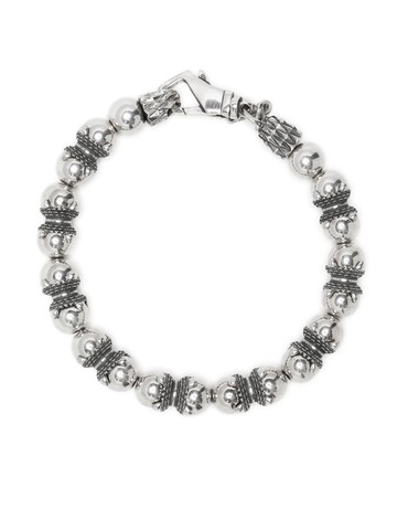 Emanuele Bicocchi - beaded sterling silver bracelet - unisex - Sterling Silver - 23