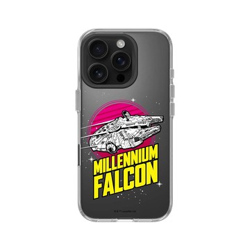 iPhone 16 Pro Clear Case（相機按鈕） 透明 - 迪士尼-星際大戰 Star Wars - 千年鷹-美式復古