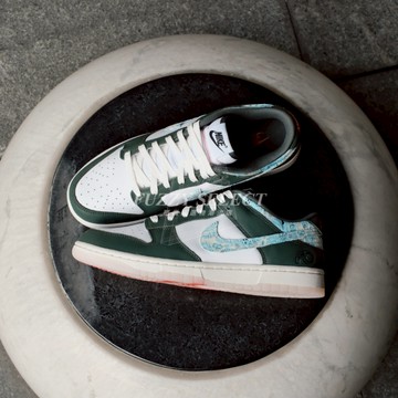 【逢甲FUZZY】Nike Dunk Low Hoops Fireball 一生一次 墨綠 水藍 HF5693-141