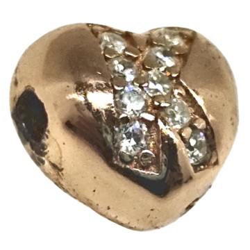 RADIANT STAR 璀璨之星 心意關鍵詞愛心字母點鑽串珠項鍊925純銀手鍊  45cm  字母K