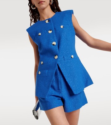 Veronica Beard Tamara cotton-blend tweed vest