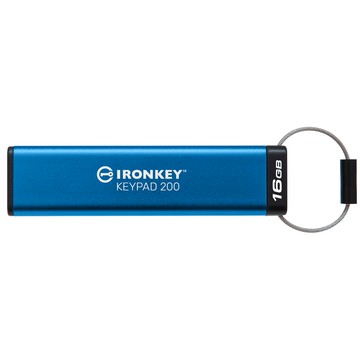 Kingston IronKey Keypad 200 USB 3.2 Gen1 Type-A 16GB 加密隨身碟(IKKP200/16GB)