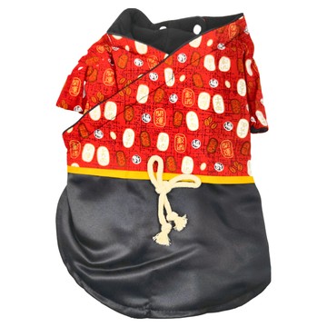 SassyDog 犬用 浴衣外套 男  14號  紅色  1件