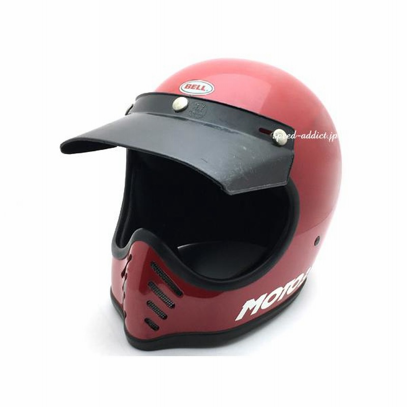 70's USA製 VINTAGE PAULSON MOTO PEAK VISOR 3snap RED/赤ポールソン