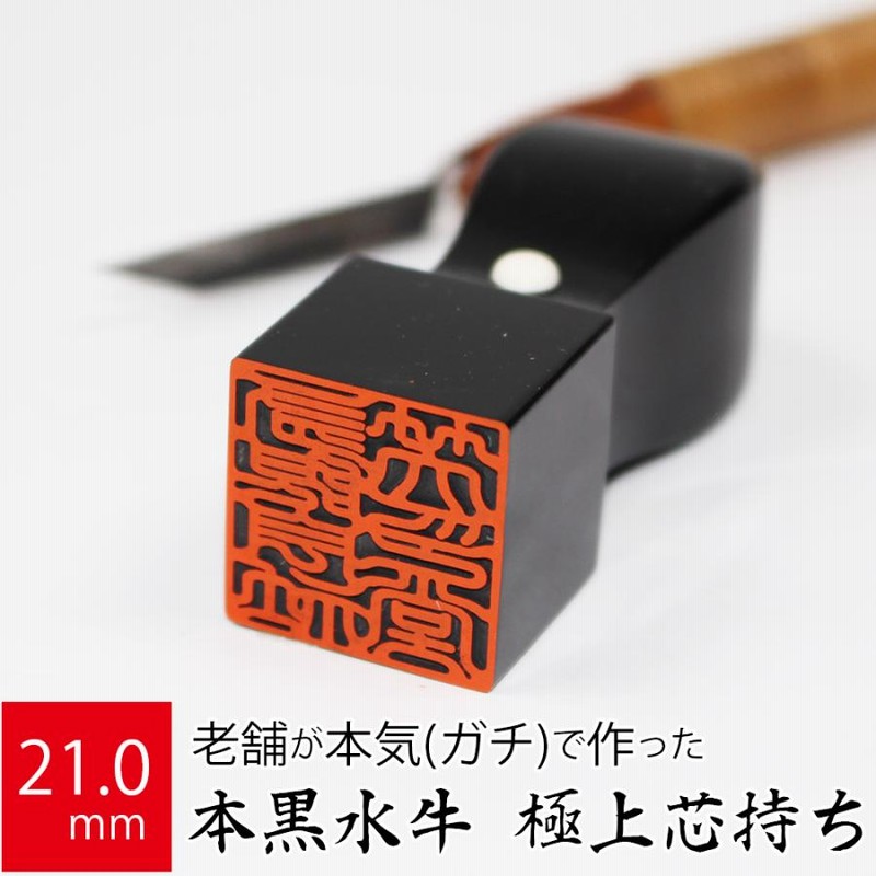 クーポン配布中】印鑑 はんこセット オランダ 水牛 印鑑 牛角 芯持ち 