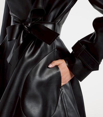 Norma Kamali Belted double-breasted flared minidress