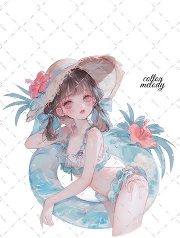 original sticker no.6481 人物貼紙 原創貼紙 人物插畫貼紙 女孩貼紙 原創人物貼紙