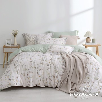 HOYACASA 抗菌天絲兩用被床包組｜花恬星語｜(單人/雙人/加大)