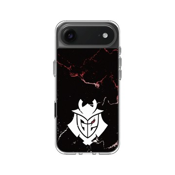 iPhone Air Clear Case（相機按鈕） 透明 - G2 Esports - G2 Logo Marble