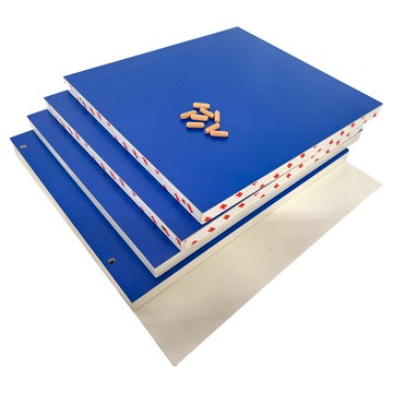 PMU 必美優 紙製一格置物櫃 藍色 DIY自行組裝  1個