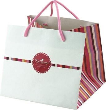 【基本量】手提袋(簡約幸褔６號)2種圖案/300個