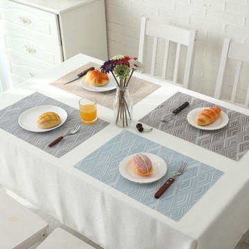 隔热垫 日式西餐墊 隔熱墊防滑碗墊PVC防水餐墊家用耐高溫餐桌墊2片裝 【林之舍】