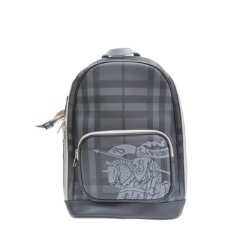 BURBERRY 巴寶莉 灰色 TPU帆布 Rocco 後背包 8013988 【二手名牌BRAND OFF】