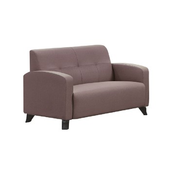 ASSARI-鈴伊耐磨雙人座布紋皮沙發