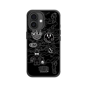 iPhone 16 SolidX 黑 - KID - 黑色線框迷彩