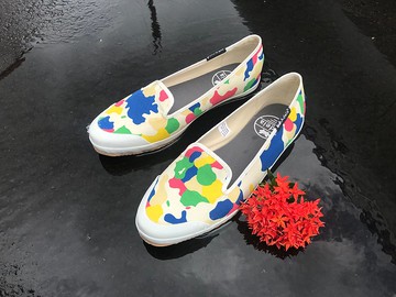 Adeia舒適 簡單 輕鬆 穿好鞋 防潑水 休閒迷彩鞋