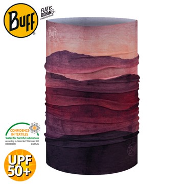 【BUFF 西班牙 經典頭巾 Plus《萬山嫣紅》】129793/運動頭巾/圍脖/魔術頭巾