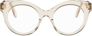 LOEWE 米色 Curvy 眼镜