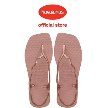 Havaianas哈瓦仕 涼鞋 拖鞋 夾腳拖 方形 時尚 鑽石切割 粉玫瑰金 Soleil 4148977-1729W