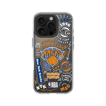 iPhone 16 Pro Clear 透明 - NBA - 塗鴉系列-紐約尼克 New York Knicks - Graffiti
