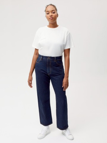 PANGAIA - Women's Nettle Denim High-Rise Jeans - rinse wash - W25 W25