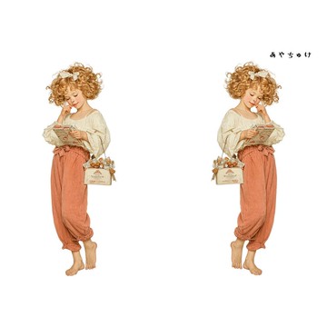 【11月新品2】08-108-0159 人物貼紙 聖誕復古風