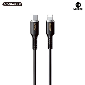 WEKOME WDC-10 點色系列真硅膠PD20W傳輸線 Type-C to Lightning 1.2m