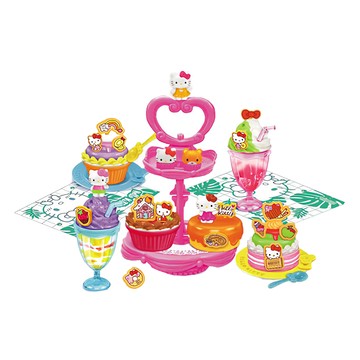 Hello Kitty 凱蒂貓 杯子蛋糕午茶組  凱蒂貓杯子蛋糕  1組