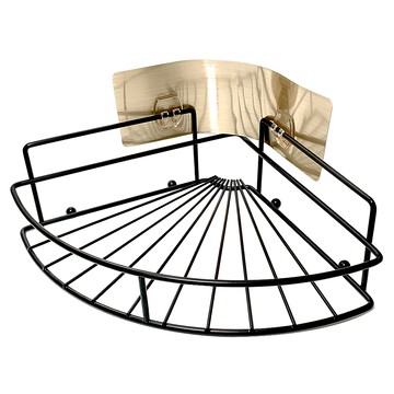 Little Pink Rabbit 黑鎳單層壁貼角落架  黑色  1個