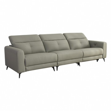 【IDEA】恩麥電動加大柔韌皮革三人座沙發/皮沙發(292CM/分左右款)左款電動