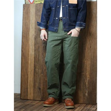 美式帆布復古工作褲多口袋工裝長褲子戶外休閑阿美咔嘰工人褲男褲