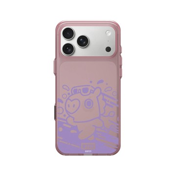iPhone 17 Pro Max Clear (相機按鈕) 晶醺玫 - BT21 - Monochrome MANG