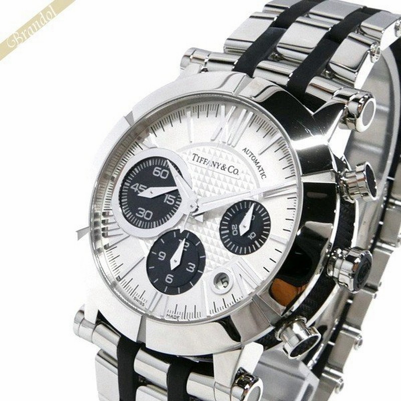 最大1000円クーポン ティファニー Tiffany メンズ腕時計 アトラス ジェント オートマチック クロノグラフ 42mm シルバー ブラック Z1000 12a21a00a 通販 Lineポイント最大get Lineショッピング