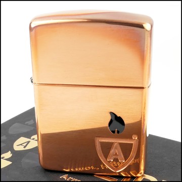 【ZIPPO】美系~Armor Solid Copper-裝甲純紅銅+鍍黑機芯 NO.46171