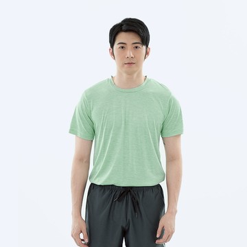 【遊遍天下】MIT男女款透氣吸排抗UV速乾圓領衫GS2011綠色