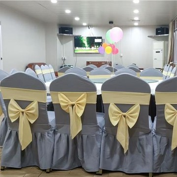 W1TR酒店飯店宴會婚宴凳子定 制通用布套木頭椅子套酒店椅套罩新