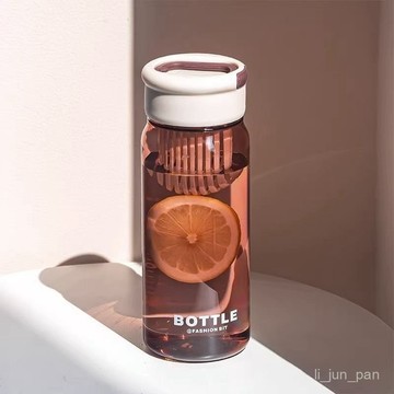 🌸熱賣新款🌸防摔耐高溫水杯高顔值男女士便攜車載泡茶簡約塑料學生杯子ins風