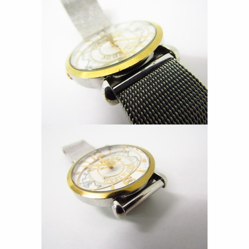 Vivienne Westwood VW7565 時計 Vivienne Westwood Vw-7565 Silver Gold World Orb Ladies Watch