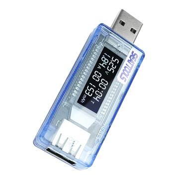 其它檢測/測量工具 4合1電壓電流測試儀 USB檢測表 電池檢測計 充電監測 USB安全監控儀 電壓測試 電池容量 電壓功率測試器 電流測試儀 550-USBVA+