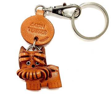 凱恩㹴 狗狗 真皮鑰匙圈 牽繩吊飾 手工 日本製造 VANCA