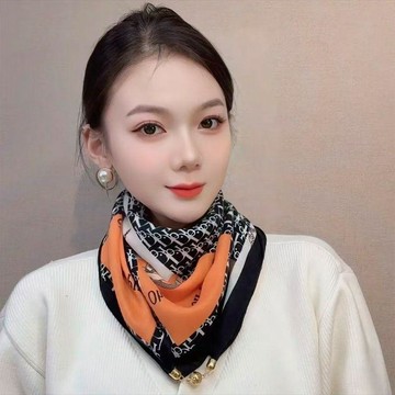 磁吸扣高檔棉麻圍巾女春秋保暖護頸圍脖三角巾時尚百搭方巾頭巾