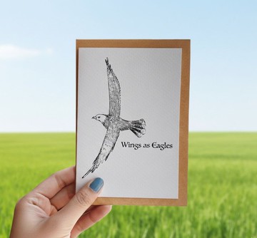 GUGULULU如鷹展翅上騰卡片