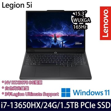 Lenovo Legion 5 83LY00TSTW(i7-13650HX/16G+8G/1T+512G/RTX)特仕