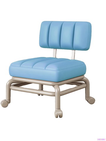 家用靠背小矮凳子客廳沙發凳兒童小板凳美甲萬向輪小矮凳矮凳滑輪靠背凳子